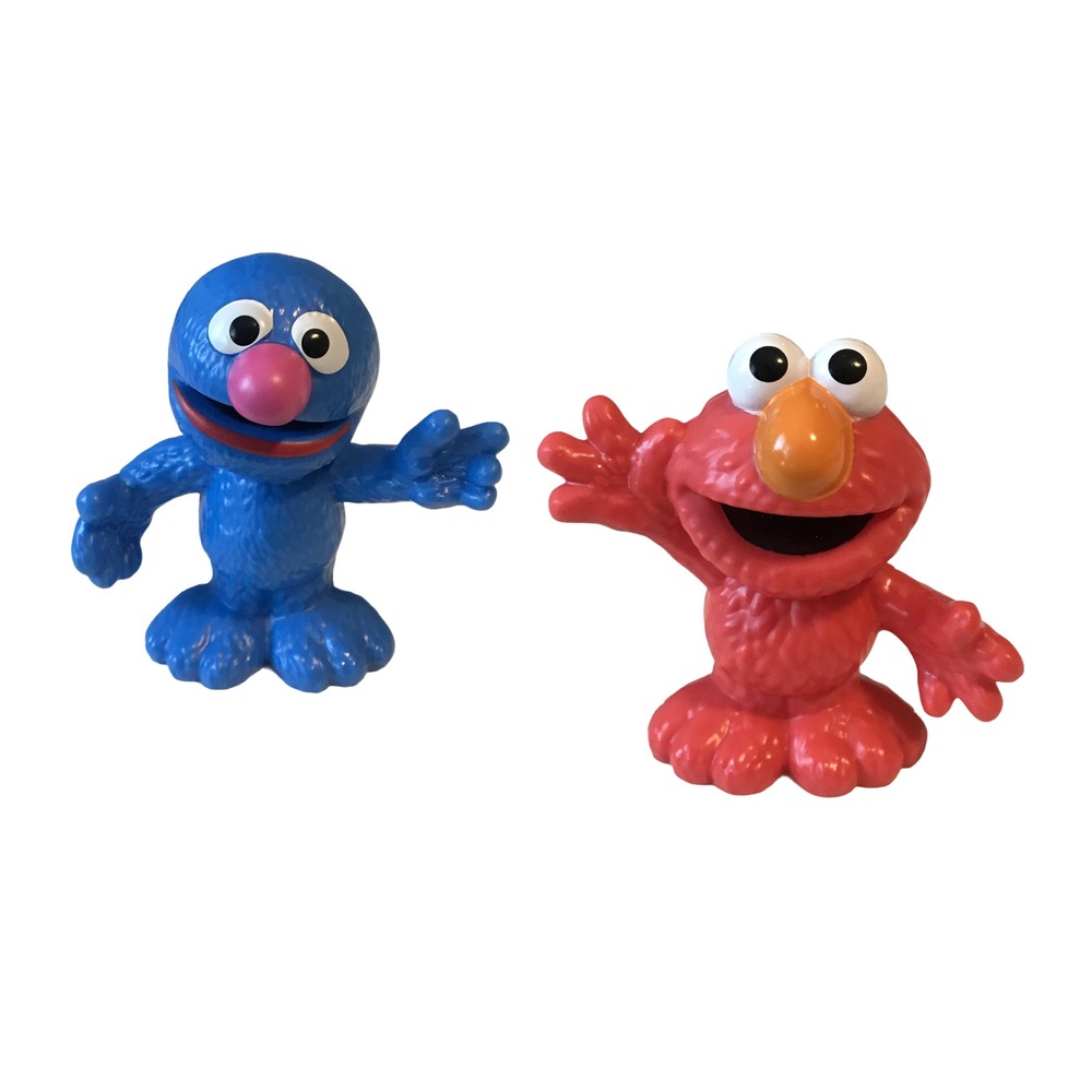 Playskool Sesame Street Elmo Grover 3in Figures Lot New Loose Toy Figures
